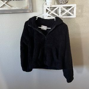 Black fuzzy sweater size small